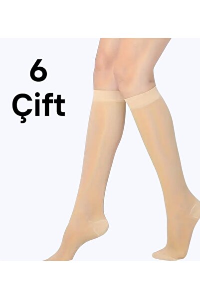 erceys Women 6 pairs thin 20 denier matte mid-calf length pantyhose stockings