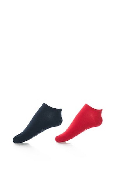 Tommy Hilfiger , Set of Ankle Socks - 2 Pairs, Dark Red, Navy Blue, Size 39-42