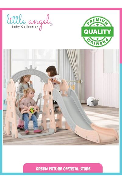 LITTLE ANGEL -Kids Slide And Swing 3-In-1 Activity Playset