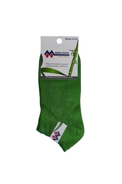 OEM Men's short socks, bamboo, green, size 41-44 EU