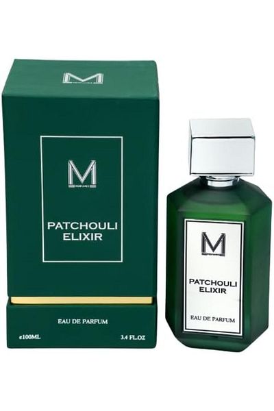 VM PERFUMES Patchouli Elixir Eau de Parfum 100ml – Oriental Woody Unisex Fragrance with Geranium, Lavender, Pa