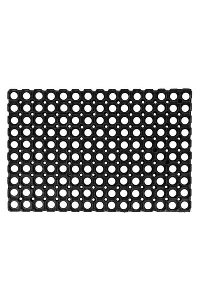 TOPI TOY Black rubber doormat, perforated, 60x40 cm