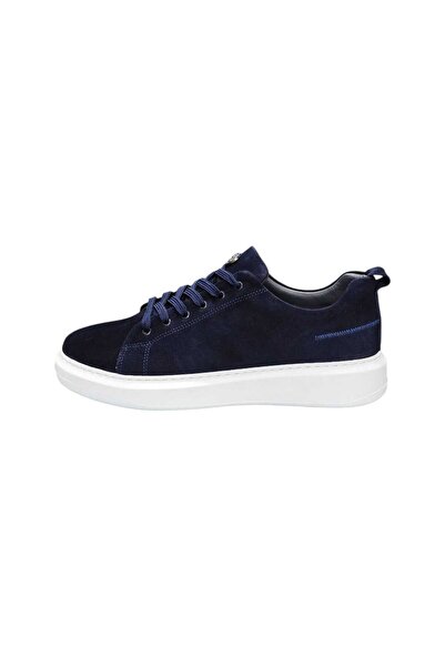 Tripy Large Size Suede Shoes Navy Blue