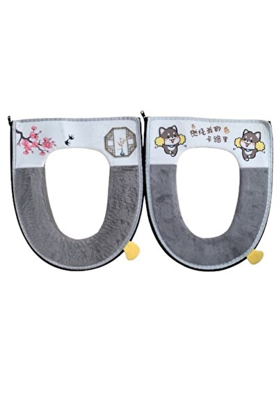 QGC Husă de toaletă, 43x37cm, 2 buc, verde multicolor