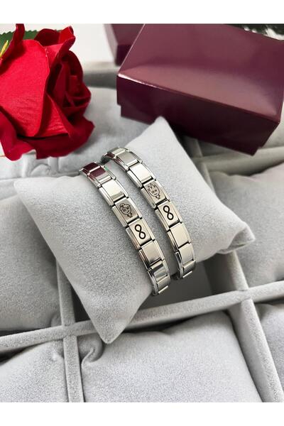 C&On Design Ateş ve Su Çift Bilekliği İtalyan Charm Sevgili bilekliği 14 şuba...