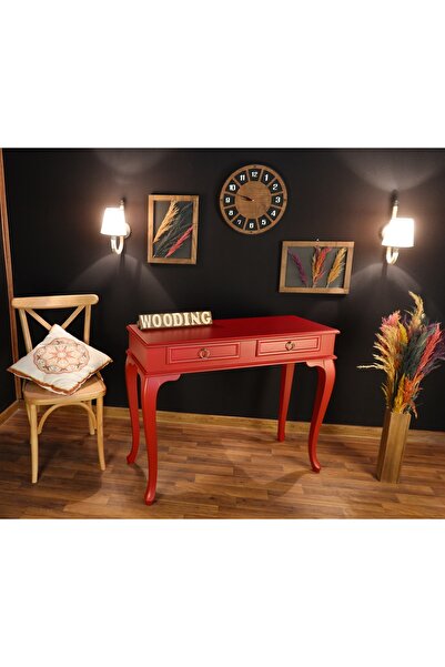 Wooding Mobilya 120 Cm Çekmeceli Masif Kırmızı Dresuar