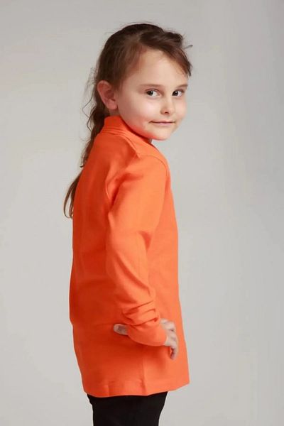 Bonnie Clyde Long Sleeve Polo Neck Casual 2 Button Adult Orange T-Shirt - Orange - Bcp1.Uml-Ujz-Htur-Yet