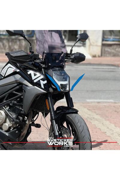 ARONA Cfmoto NK250 Ön Kafa Yan Sticker Dekor Şekil Model Sticker