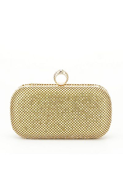 SOFILINE Gold clutch with pebbles BFL-1061 05 Gold