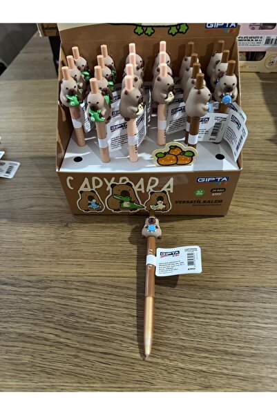 Gıpta CAPYBARA VERSATİL KALEM UÇLU KALEM 1 ADET - BEZ ÇANTA HEDİYELİ CAPYBARA 4