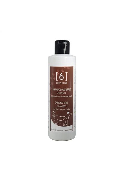 6biologico Șampon pentru animale - Blană maro închis, curăță, sporește strălucirea și revitalizează porcii