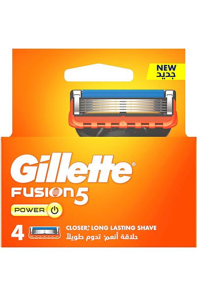 Gillette Fusion Power Men Razor Blade Refills, 4 Count