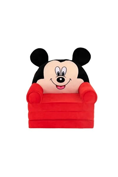 OEM Fotoliu de plus extensibil, Mickey, roșu, 3 segmente, 180 cm, 6 ani+
