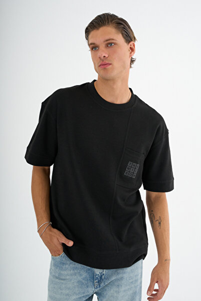 Redline Ανδρικό μπλουζάκι Comfort Fit Forte σε μαύρο χρώμα