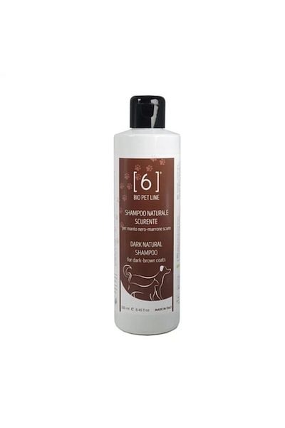 6biologico Șampon pentru animale - Blană maro închis, curăță, sporește strălucirea și revitalizează porcii