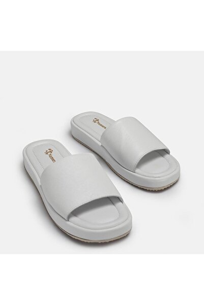 37Numara Papuci confortabili din piele naturala marime mare 41-42-43-44-45-ALB