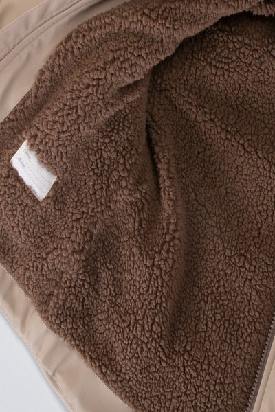 PODİUM GİYİM Yeni Sezon Sevimli BEAR Soft Kumaş Kışlık İçi Kürklü Varaklı-Kapüşonlu-Cepli-Su İtici Kaban-Mont