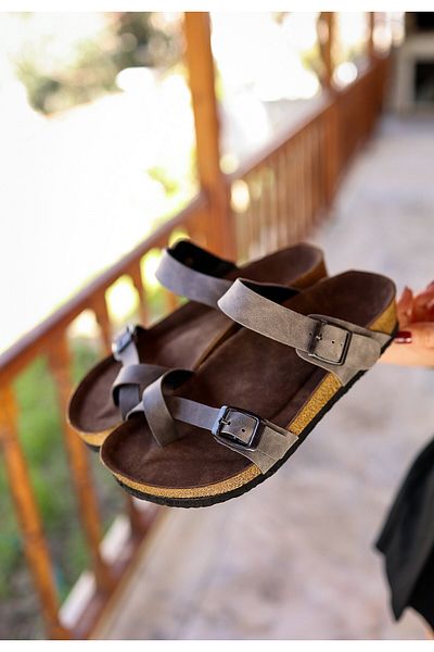 Zerenyus Papuci de damă Opil Gri Nubuck