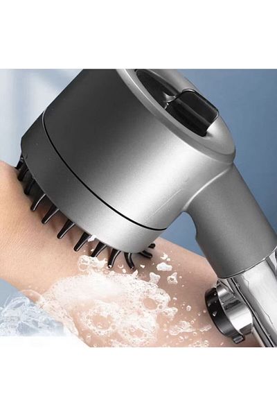 OEM Cap de duș multifuncțional – presiune ajustabilă, perie masaj și filtru integrat, design elegant
