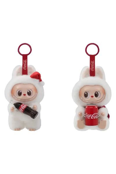 OEM Plush Toy Labubu Cola, rotating cap, keychain, La bubu, 13 cm, white, Mysterybox, Bimbimbo