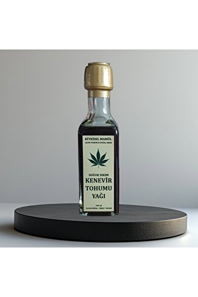 Bitkisel Mamül Soğuk Sıkım Kenevir Yağı %100 Cold Press Doğal Vegan Organik