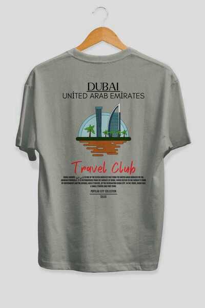 Ankhises Dubai United Arab Emirates Back Printed Oversize T-Shirt Men Women Cotton Crewneck Tshirt