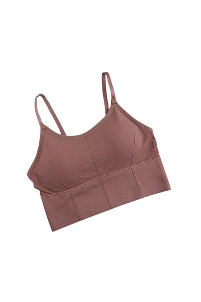 Mixbo Mixbo women's sports bra, with adjustable straps, bare back, seamless, Push Up model, cre