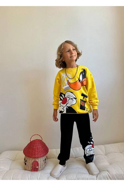 joyEm Tracksuit for Boy with Dorlock Homes and Sylvester Print