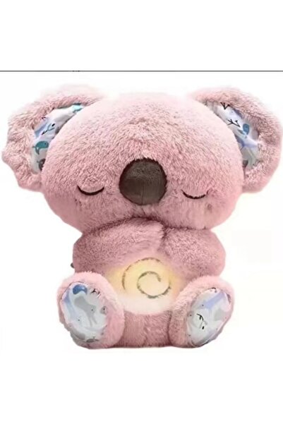 OEM Koala Bear Plush Toy with Music, Lights, and Rhythmic Breathing, Pink