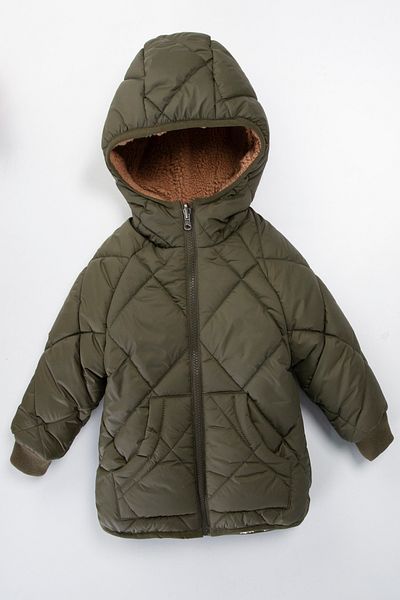 PODIUM GYM Soft Fabric Winter Double-Sided Fur Hooded-Pocket Quilted Coat - Coat-Mantel
