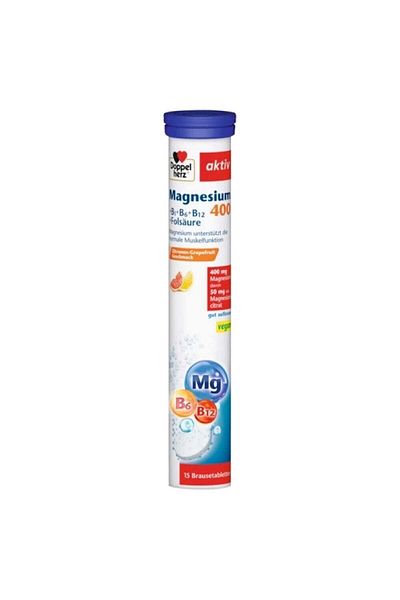 Other Magnesium 400 + B1 + B6 + B12 + Folic Acid, 15 tablets, Doppelherz