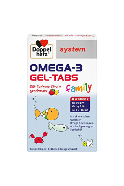 Other Omega 3 Gel Tabs Family, 60 comprimate masticabile, Doppelherz