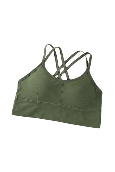 Mixbo Mixbo gym bra, with straps and bare back, seamless, Push Up model, universal size