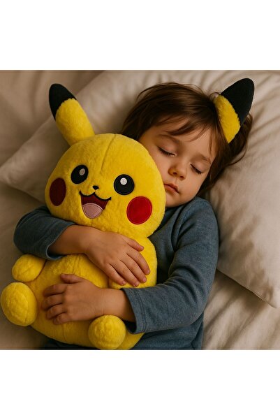NUNU PikaKucak –Sarılmalık Dev Pikachu-Uyku Dostu Pikachu-60 cm Peluş/Uyku Arkadaşı