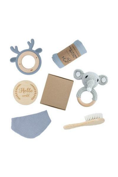 Mixbo Set 6 piese cadou nou-nascut Mixbo, gri