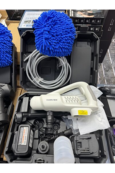 HARVOX HX-4000 290Psi Tanzikli 21V Çift Bataryalı Araç Yıkama Tabancası
