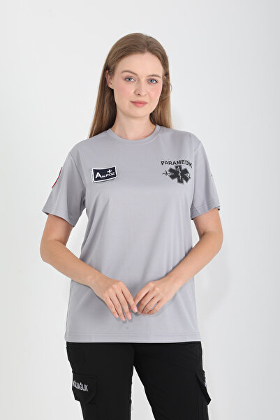 Ekg Medikal Paramedik Sıfır Yaka Comfort T-shirt (Fileli-Unisex)