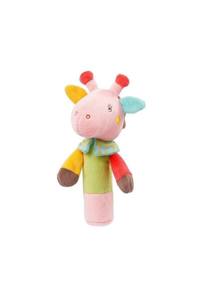 Mixbo Jucărie sonoră pentru bebeluși Mixbo, Girafă, 6 - 12 luni, Multicolor