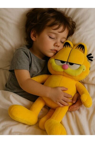 NUNU Lazanya Aşığı Garfield – Sarılmalık Uyku Dostu-60CM Peluş Garfield
