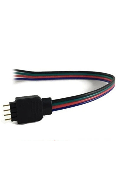 DEMİRLED RGB Şerit Led Birleştirme Aparatı Kablolu 4’Lü İğne Erkek Kablo (5 A...