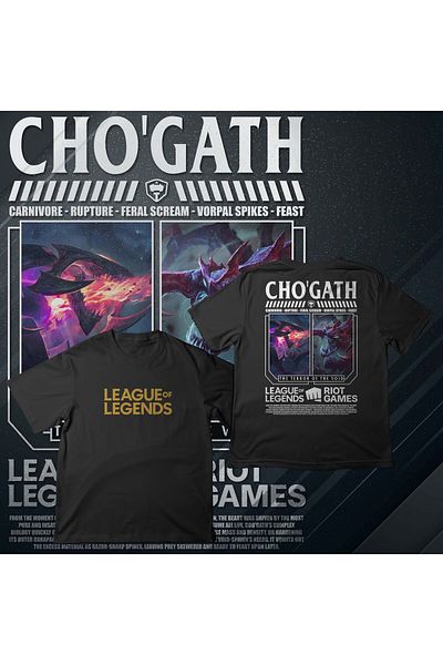 EZ Design League of Legends - Chogaht - Printed Oversize T-Shirt