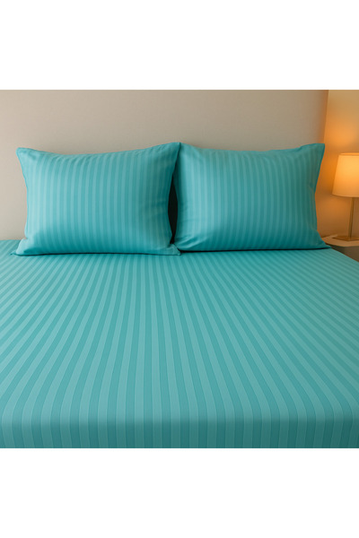 BESTİNA GOLD Cotton Satin Fitted Sheet Set