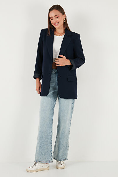 Lela Блейзер з кишенями та монокомірцем Relaxed Fit Блейзер 611BC00132