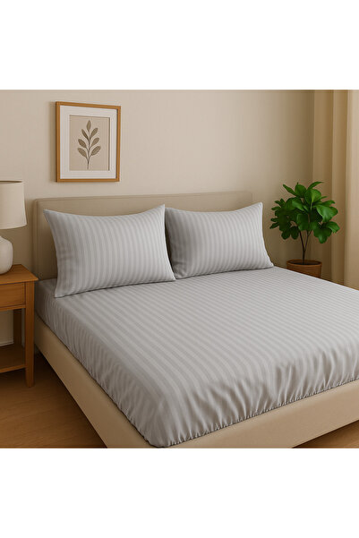 BESTİNA GOLD Cotton Satin Fitted Sheet Set