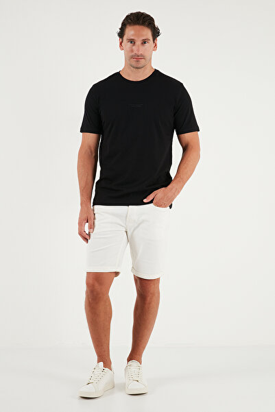 Buratti Ανδρικό μπλουζάκι με βαμβακερό στάμπα, κανονική εφαρμογή, λαιμόκοψη ποδηλάτου 59020205