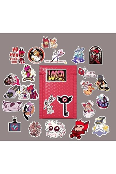 MS Major Selection Πακέτο αυτοκόλλητων Hazbin Hotel v4 / αυτοκόλλητο για φορη...