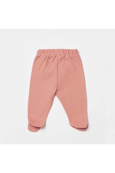 Biorganic Waffle Smile Booties Trousers Redbrown