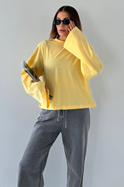 C&City Wide Sleeve Oversize 2 Pack T-Shirt 965 Lilac/Yellow