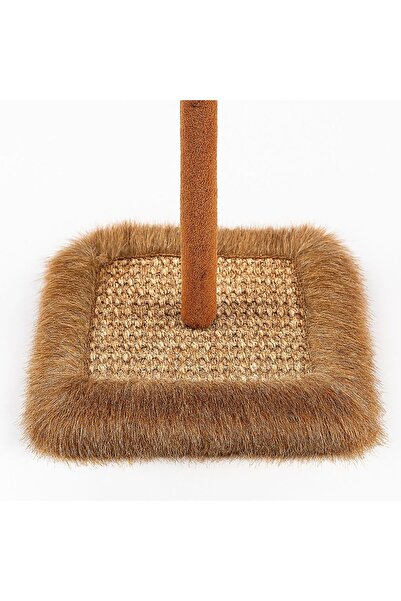 Pati Cool Plush Cat Scratching and Play Stand with Sound Tail |   26cm Height |   Fun Scratching Toy