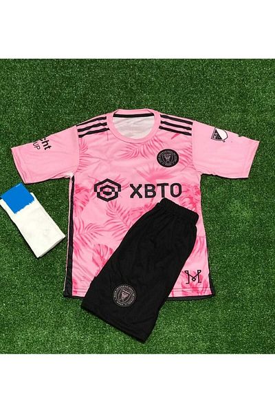Lion Spor Inter Miami 2024/25 New Season Lionel Messi Kids' Soccer Jersey Set of 3
